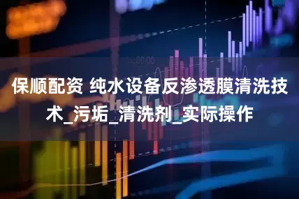 保顺配资 纯水设备反渗透膜清洗技术_污垢_清洗剂_实际操作