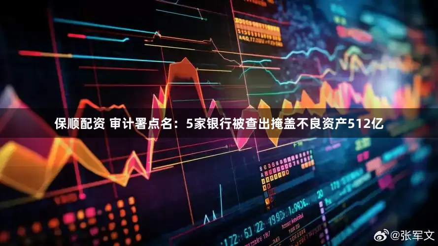 保顺配资 审计署点名：5家银行被查出掩盖不良资产512亿