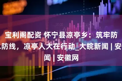 宝利阁配资 怀宁县凉亭乡：筑牢防溺水防线，凉亭人大在行动_大皖新闻 | 安徽网
